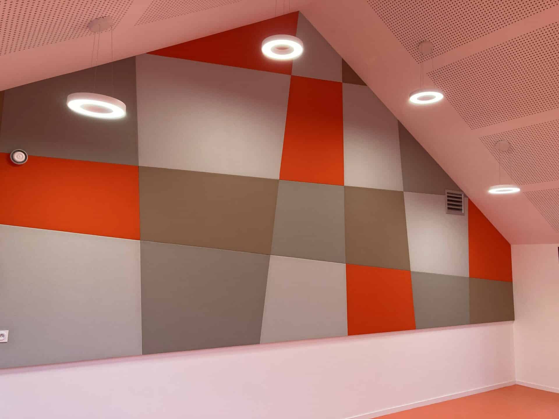 Panneau acoustique décoratif en 30 designs mur et plafond